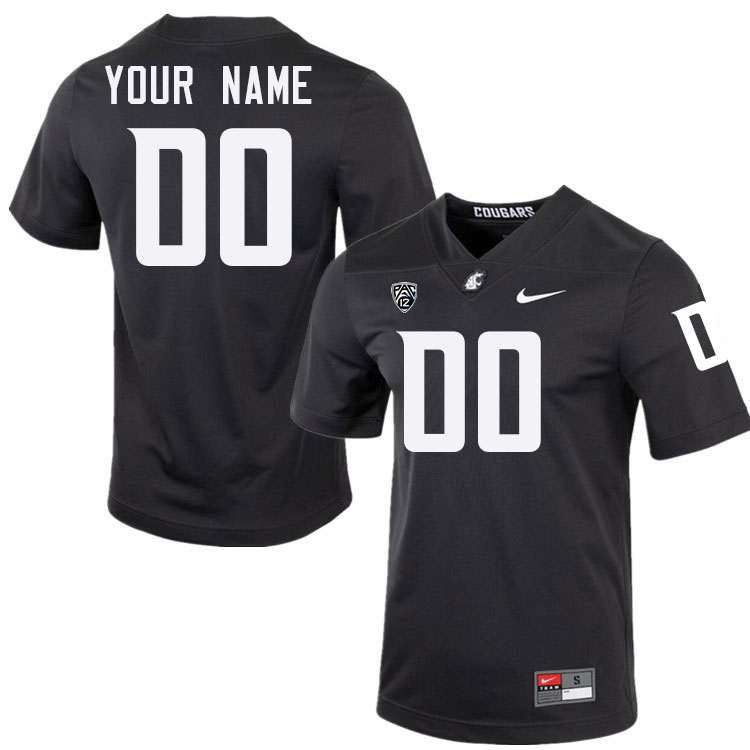 Custom Washington State Cougars Name And Number Football Jersey-Alternate